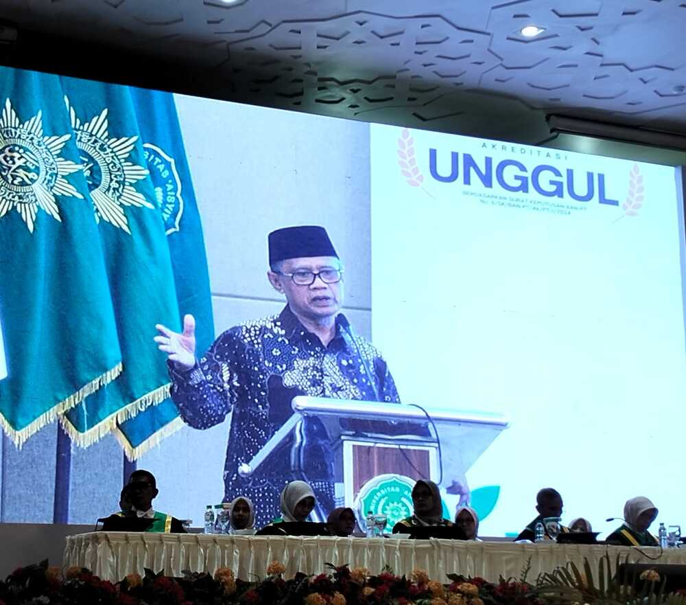 Ketua Umum Pimpinan Pusat Muhammadiyah Haedar Nashir. Foto: Cris