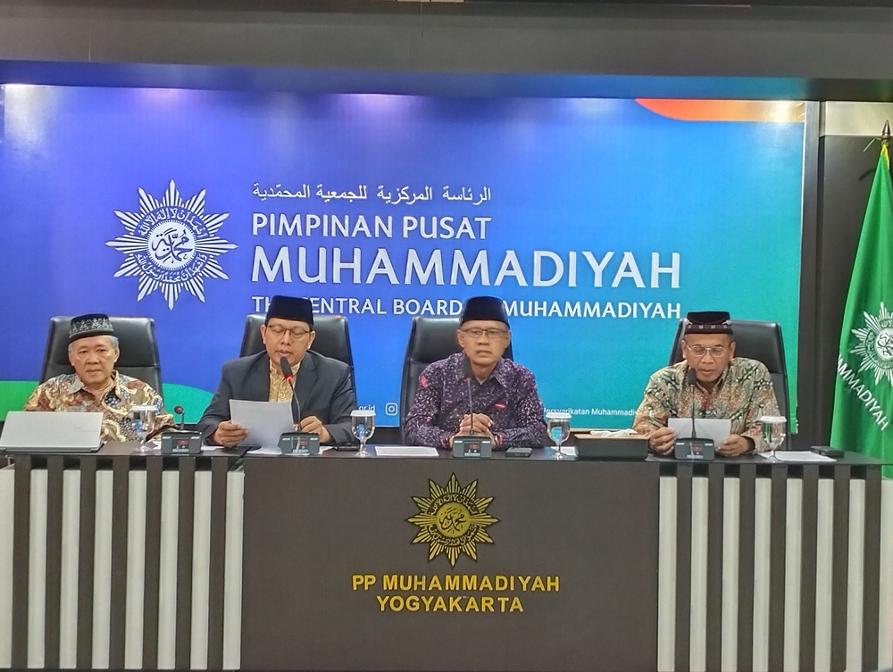 Konferensi Pers Ramadhan, Syawal, dan Zulhijah 1446 H / 2025 M PP Muhammadiyah. Foto: Cris