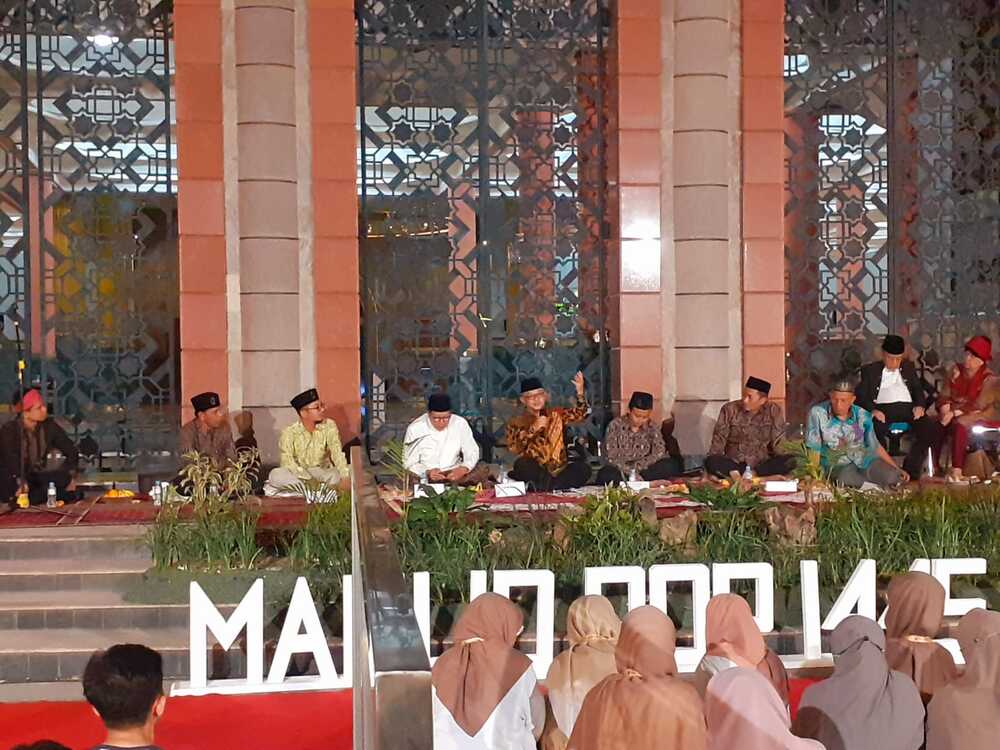 Sekretaris Umum Pimpinan Pusat Muhammadiyah Prof Dr H Abdul Mu'ti, MEd saat menjadi narasumber di kegiatan Maulid Pop UGM 1445 H